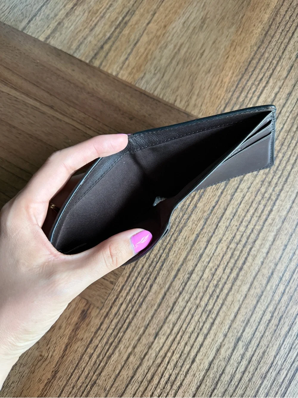 Banana Republic Black Leather Money Wallet